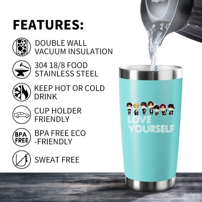 Inspirational 20 Oz Insulated Stainless Steel Coffee Tumbler
