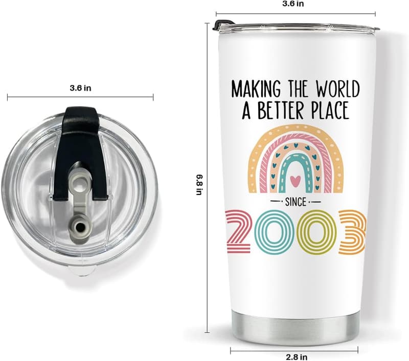 22nd Birthday Stainless Steel Insulated Tumbler for Women