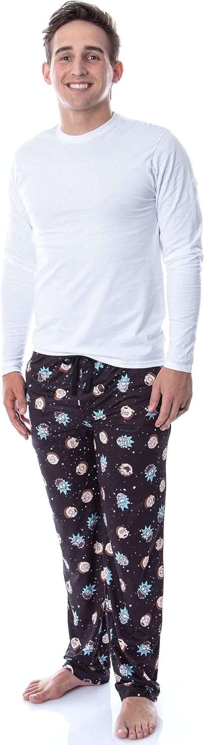 Rick and Morty Men's Face Expressions Pajama Pants