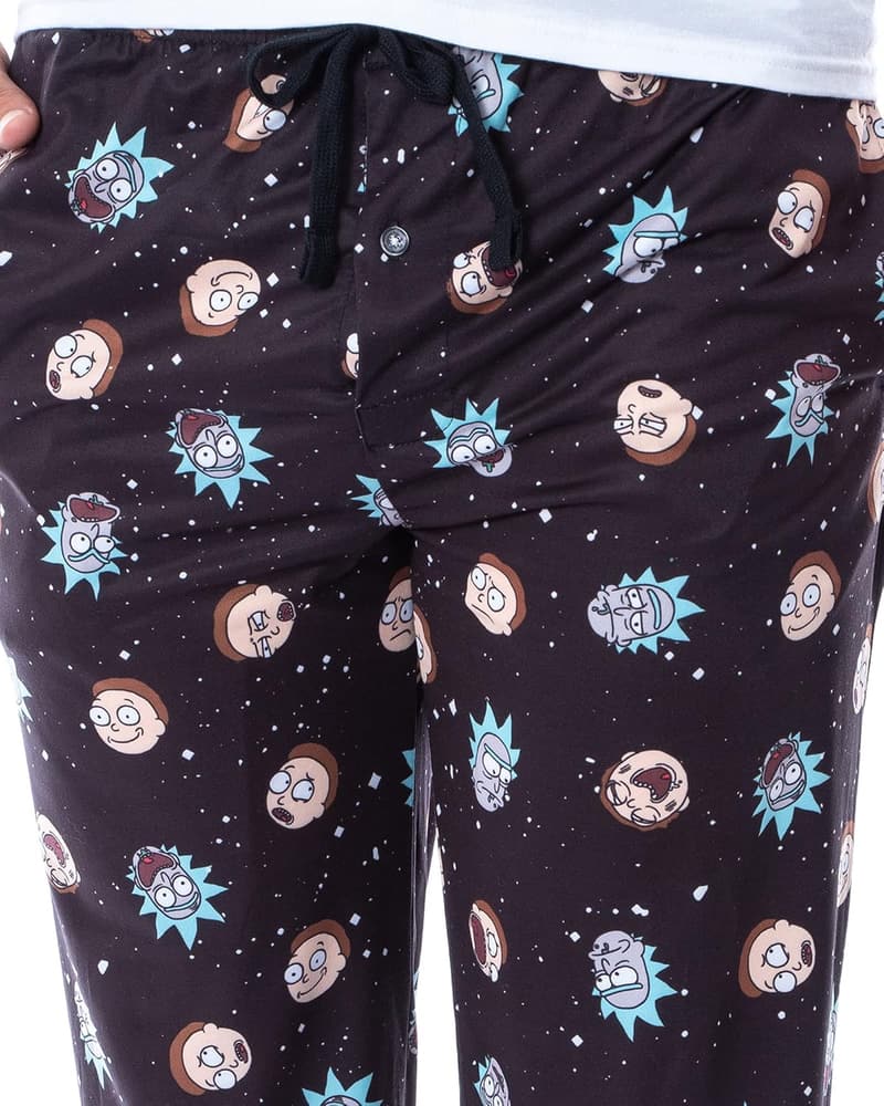 Rick and Morty Men's Face Expressions Pajama Pants