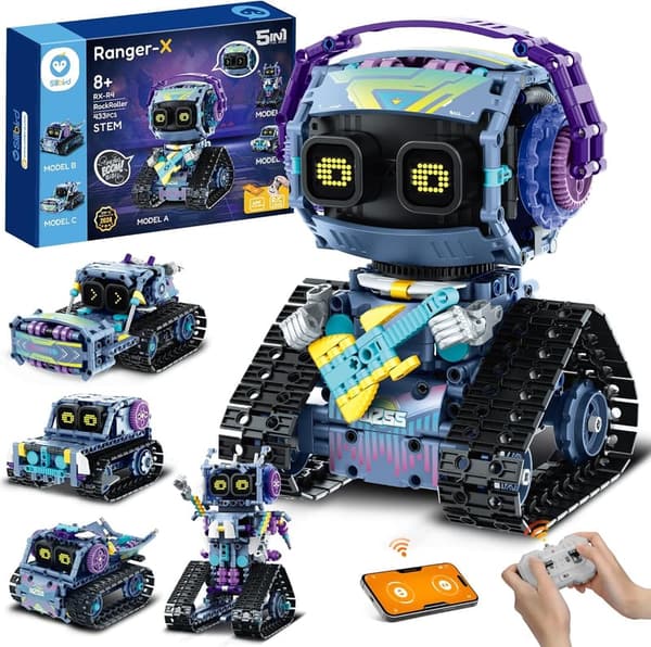 STEM Robot Building Kit for Kids Ages 8-12 - 5-in-1 Model