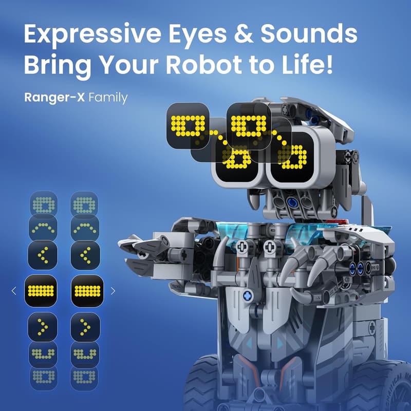 Remote Control Dinosaur Robot Kit - 5-in-1 STEM Gift for Boys
