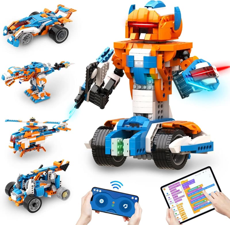 STEM Robotics Coding Set - 12-in-1 Programmable RC Car for Kids