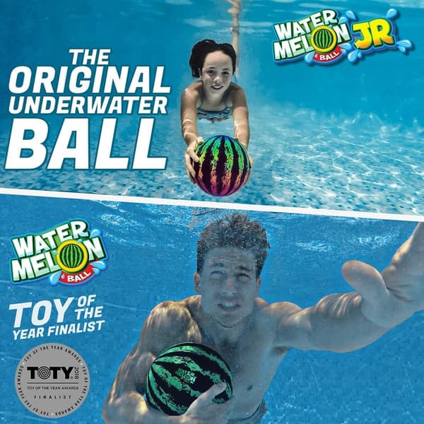 Watermelon Pool Ball Toys - 2 Pack for Family Swimming Fun