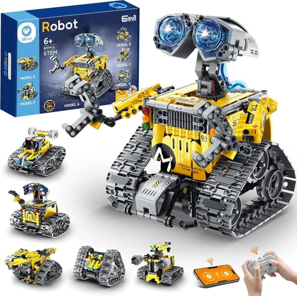 STEM Remote Control Robot Building Kit for Kids 8-13