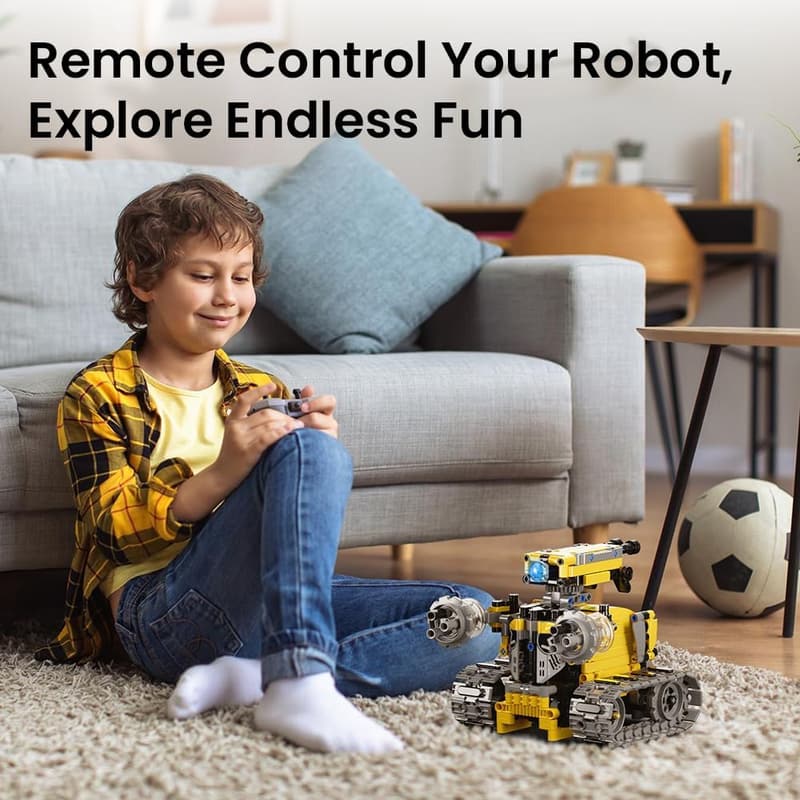 STEM Remote Control Robot Building Kit for Kids 8-13