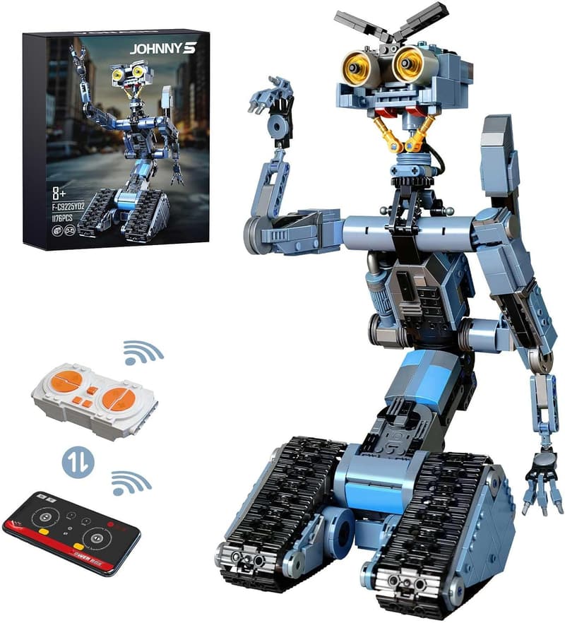 Father's Day Johnny 5 Robot Building Set with Remote Control