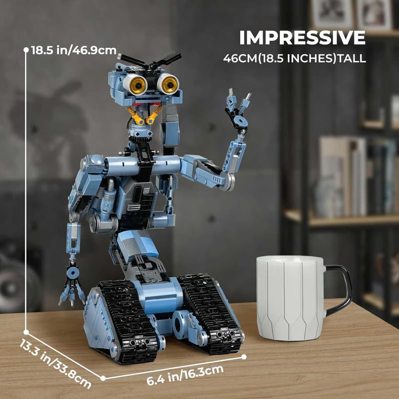 Father's Day Johnny 5 Robot Building Set with Remote Control