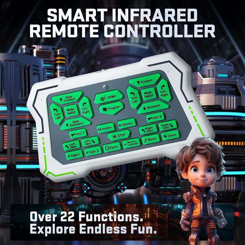 Smart Programmable Dancing Robot Toy for Kids Ages 3-8