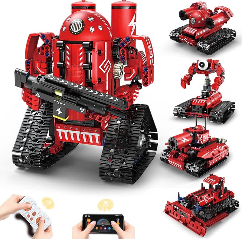 5-in-1 Programmable STEM Robot Kit for Kids Ages 8-14