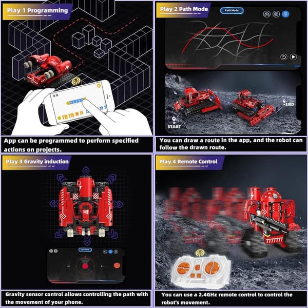 5-in-1 Programmable STEM Robot Kit for Kids Ages 8-14
