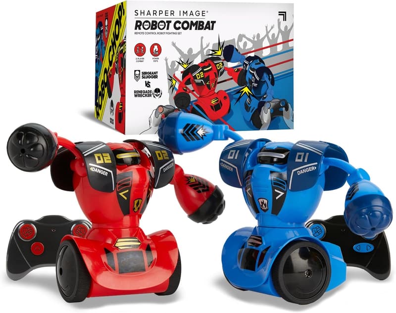 2-Player Remote Control Battle Robots Set with LED Lights
