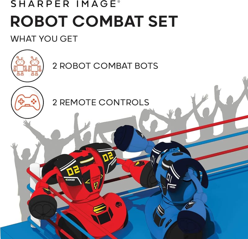 2-Player Remote Control Battle Robots Set with LED Lights