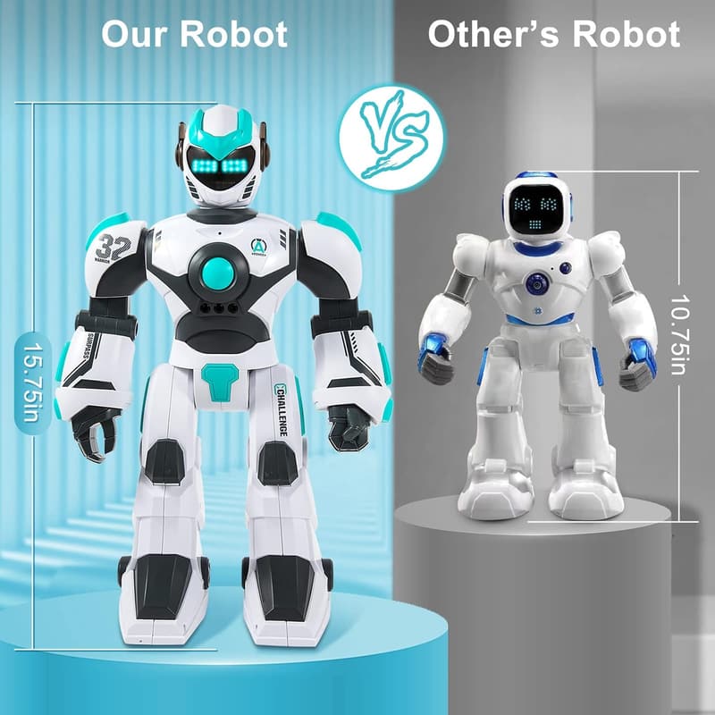 Remote Control Robot Toy for Kids - Rechargeable & Programmable
