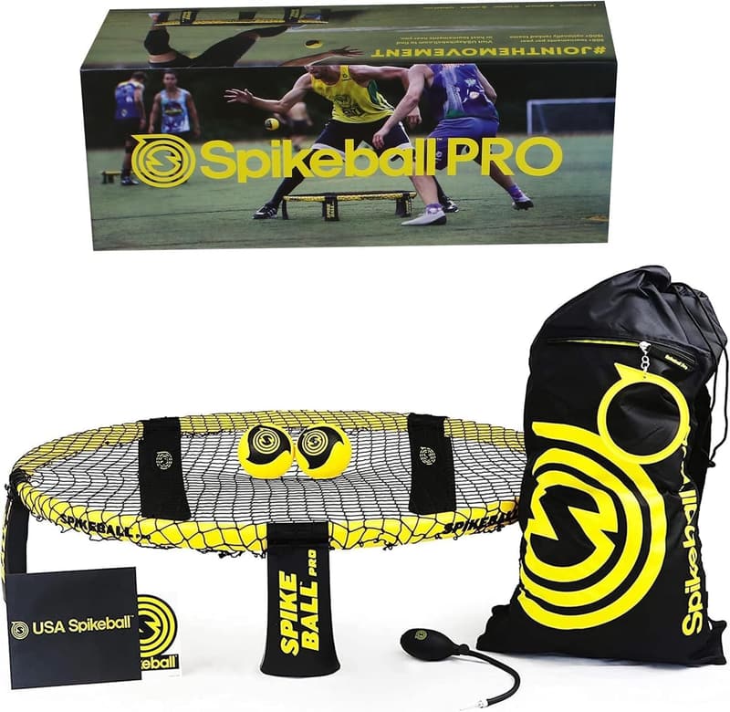 Spikeball Pro Tournament Kit - Upgraded Net & Spin Balls