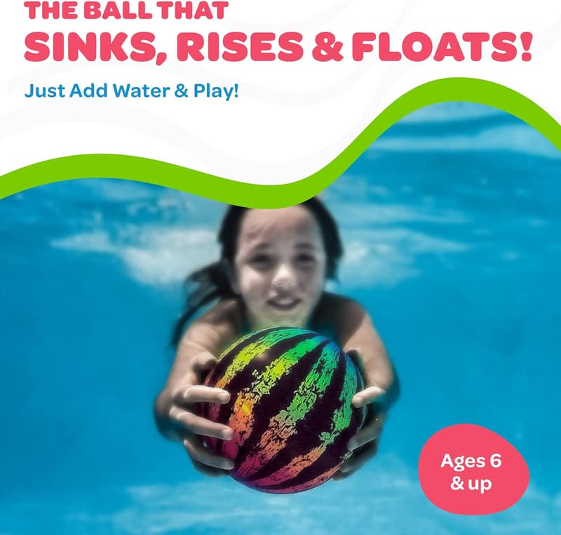 Watermelon Ball JR - Fillable Pool Toy for Underwater Games
