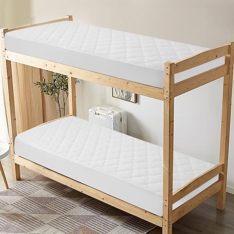Waterproof Quilted Cot Mattress Protector with Breathable Cooling Design