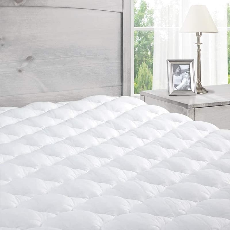 Full Size Pillow Top Mattress Pad – Marriott Quality – Deep Pocket