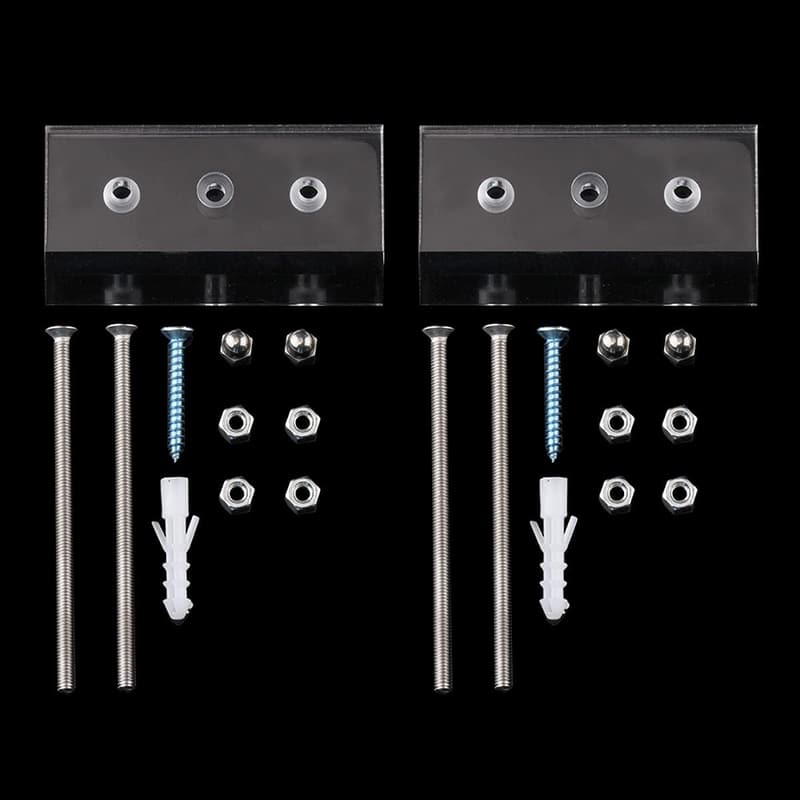 Skateboard Wall Mount Rack - 2-Pack Deck Display Storage