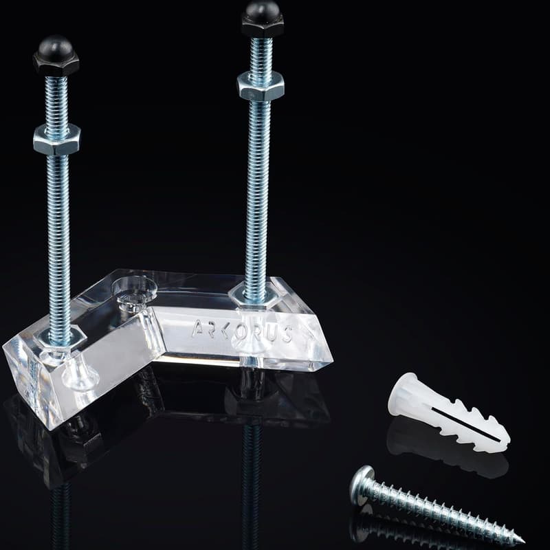 Premium Acrylic Skateboard Wall Mount - Vertical Deck Display & Storage