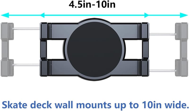 Rotatable Skateboard Wall Mount - Floating Display Hanger