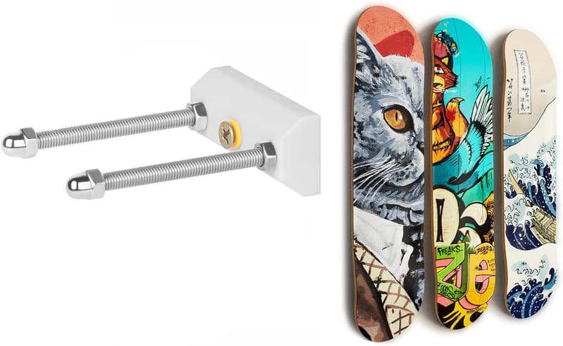 Skateboard Deck Wall Mount for Display and Decoration