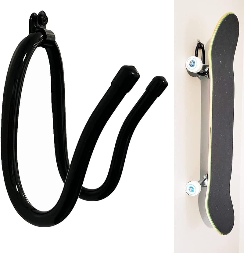 Skateboard Wall Rack - Adjustable Mount for Horizontal/Vertical Display
