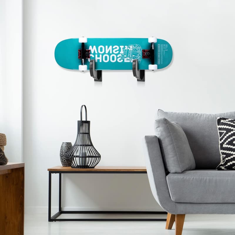 Acrylic Skateboard Wall Mount Rack for Display & Storage