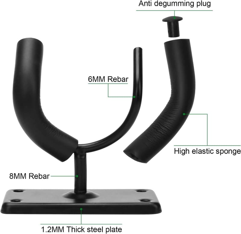Skateboard Wall Hanger Set - 2 Pack Mount for Storage & Display