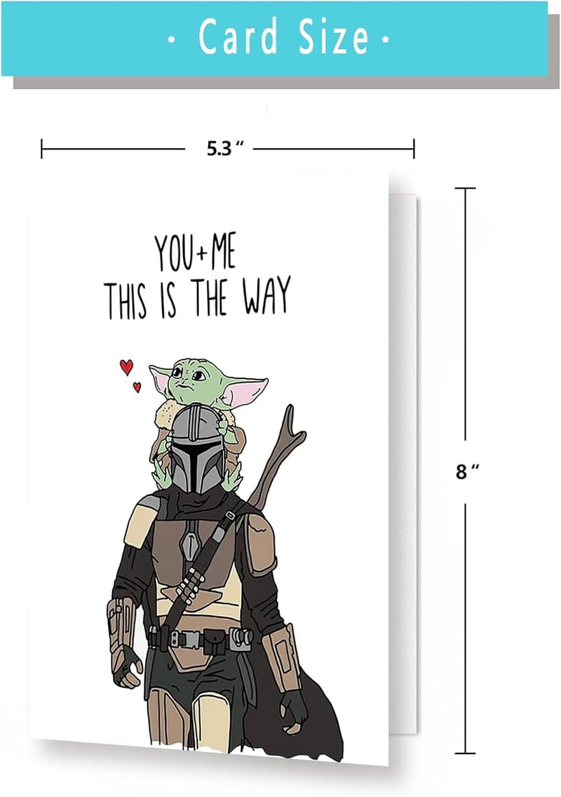 Baby Yoda Father's Day Card for Husband or Boyfriend
