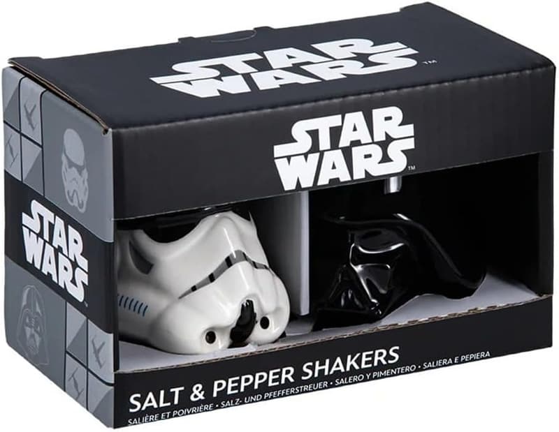 Star Wars Stormtrooper & Darth Vader Ceramic Salt & Pepper Shakers