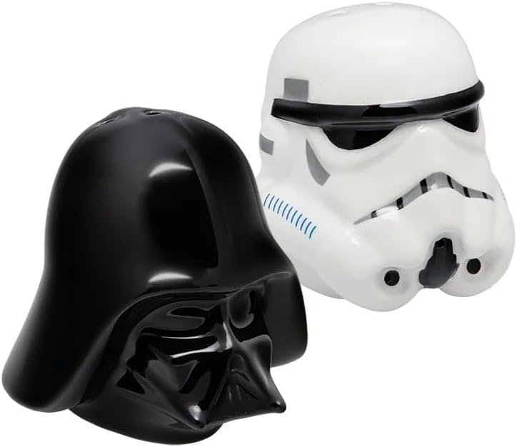Star Wars Stormtrooper & Darth Vader Ceramic Salt & Pepper Shakers