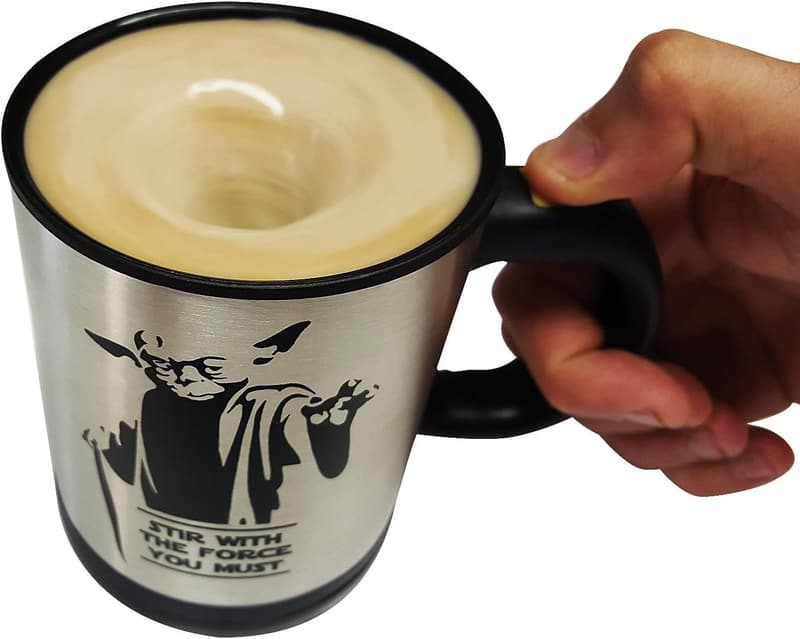 Yoda Self-Stirring Mug - Stainless Steel - Star Wars Gift