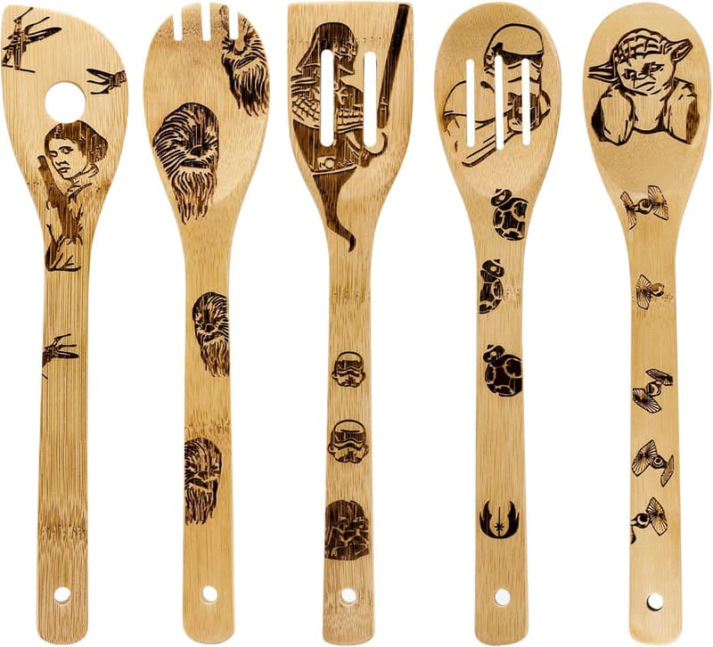 Star Wars Bamboo Cooking Utensil Set - 5PCS Heat Resistant