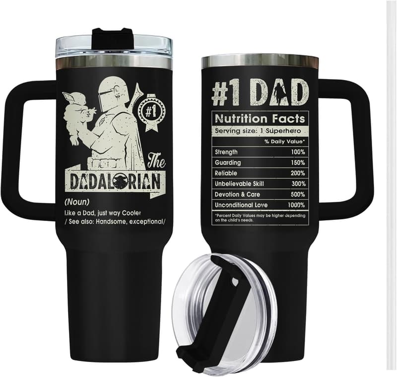 Father's Day - 40 oz Stainless Steel Tumbler for Dad