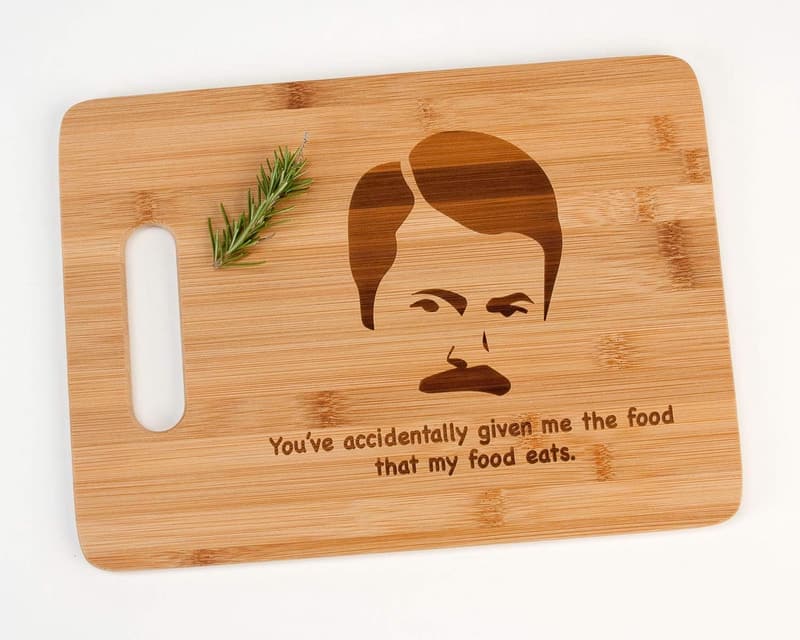 Parks and Recreation Engraved Bamboo Cutting Board Gift