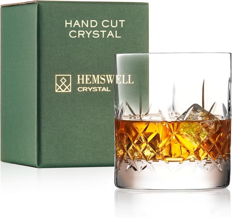 Old Fashioned Whiskey Glass - 11oz Crystal Tumbler for Men