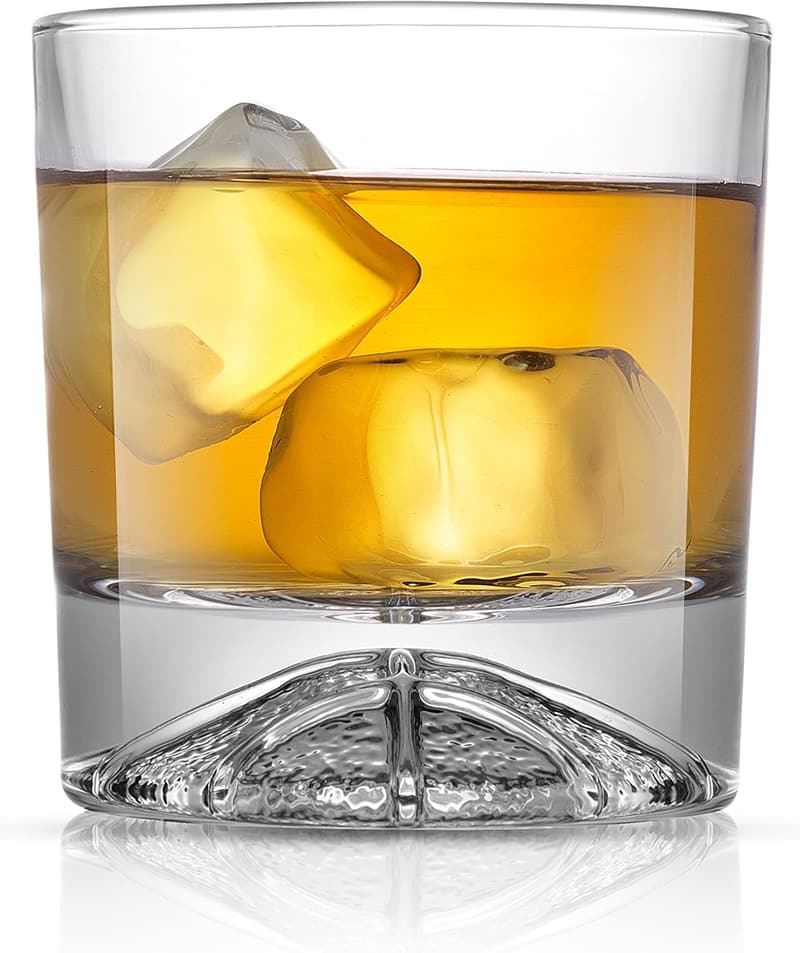 Basketball Themed Crystal Whiskey Glasses Set of 4 - 10oz