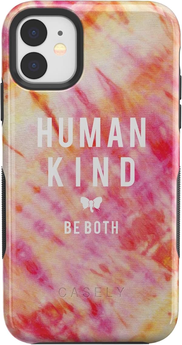 Human Kind Tie Dye iPhone 11 Case | Pogrubiony & Protective Design