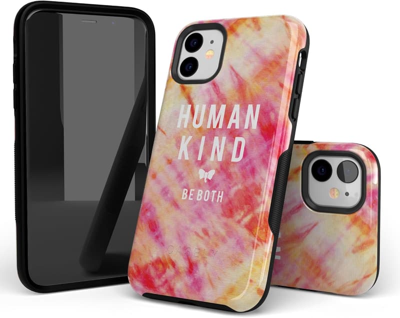 Human Kind Tie Dye iPhone 11 Case | Pogrubiony & Protective Design