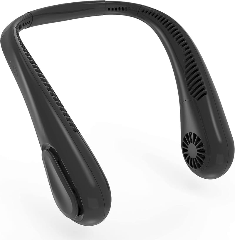 Portable Bladeless Neck Fan, Adjustable, 5000mAh Battery