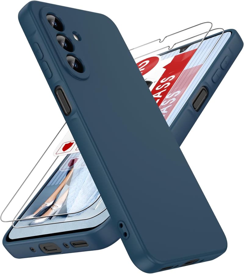 Samsung Galaxy A26 5G Liquid Silicone Case with 2 Screen Protectors