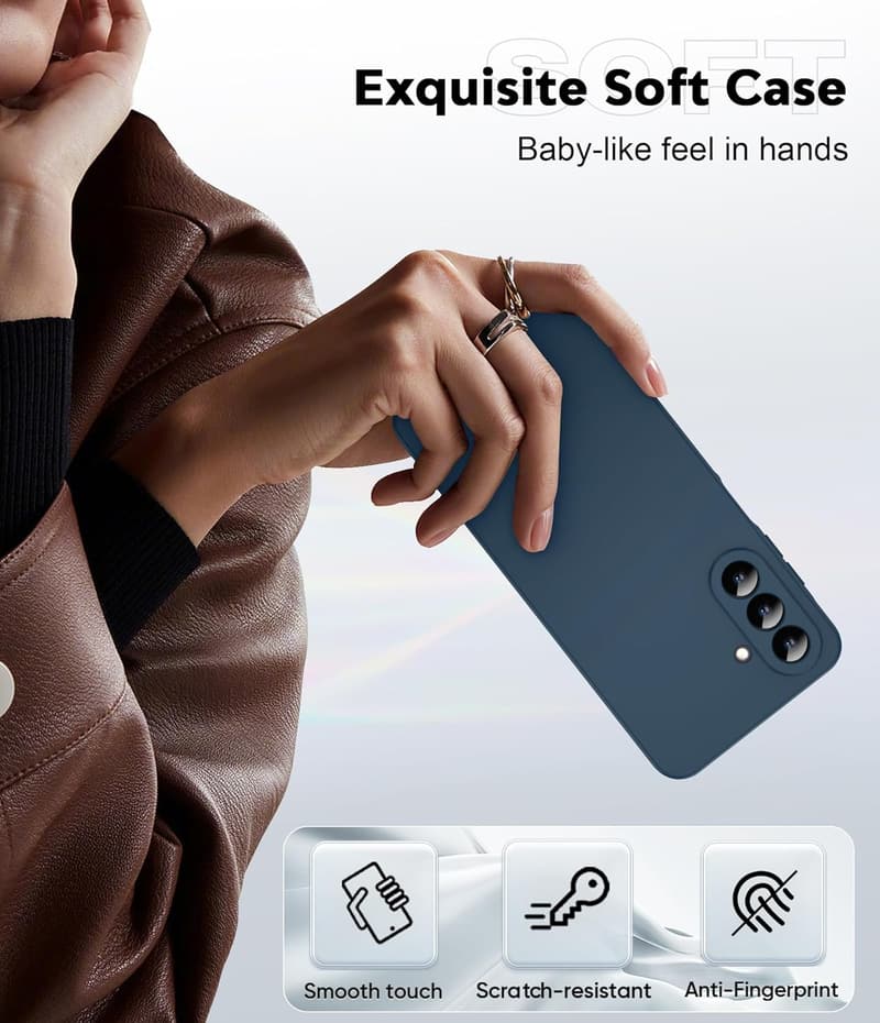 Samsung Galaxy A26 5G Liquid Silicone Case with 2 Screen Protectors