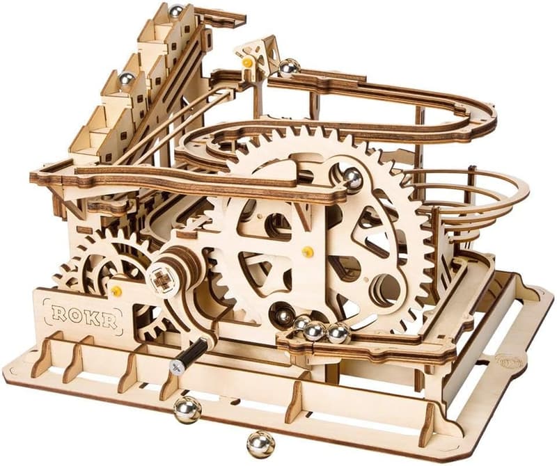 3D Wooden Marble Run Puzzle - DIY Mechanical Model Kit