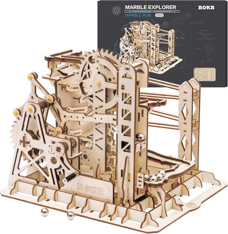 3D Wooden Gear Puzzle Kit – Unique Brain Teaser for All Ages