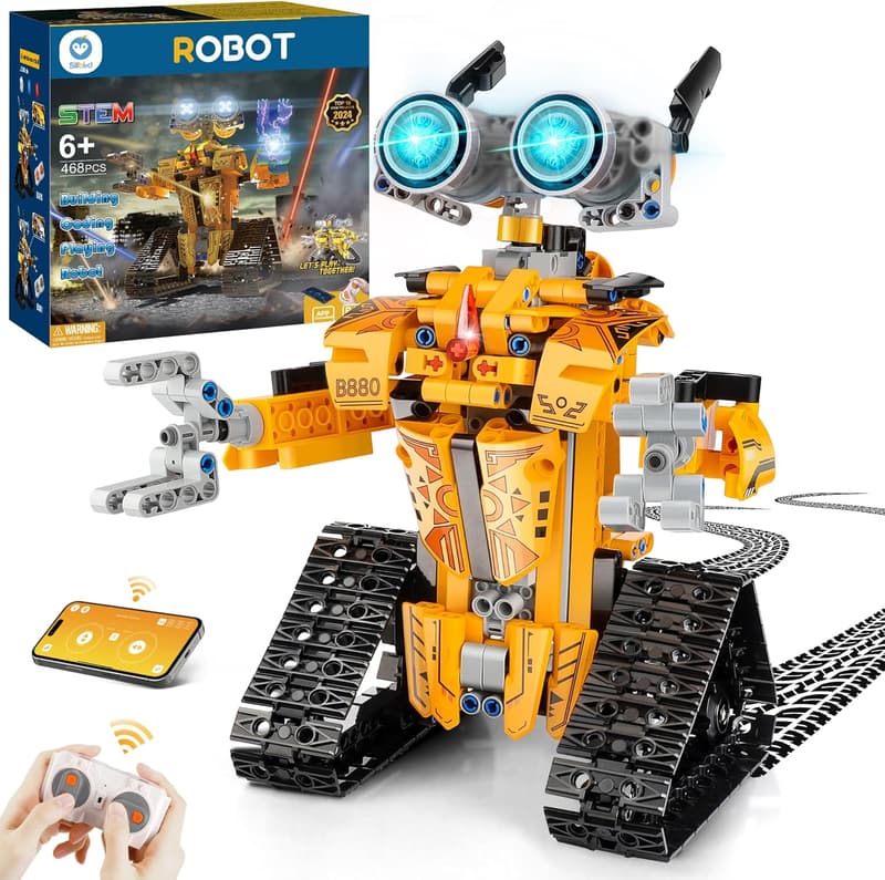STEM Robot Building Kit with Remote Control for Ages 8-12