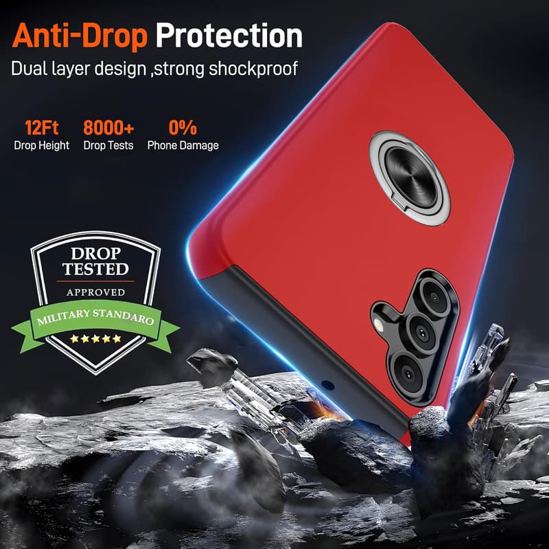 Samsung Galaxy A16 5G Case with Screen Protector and Kickstand