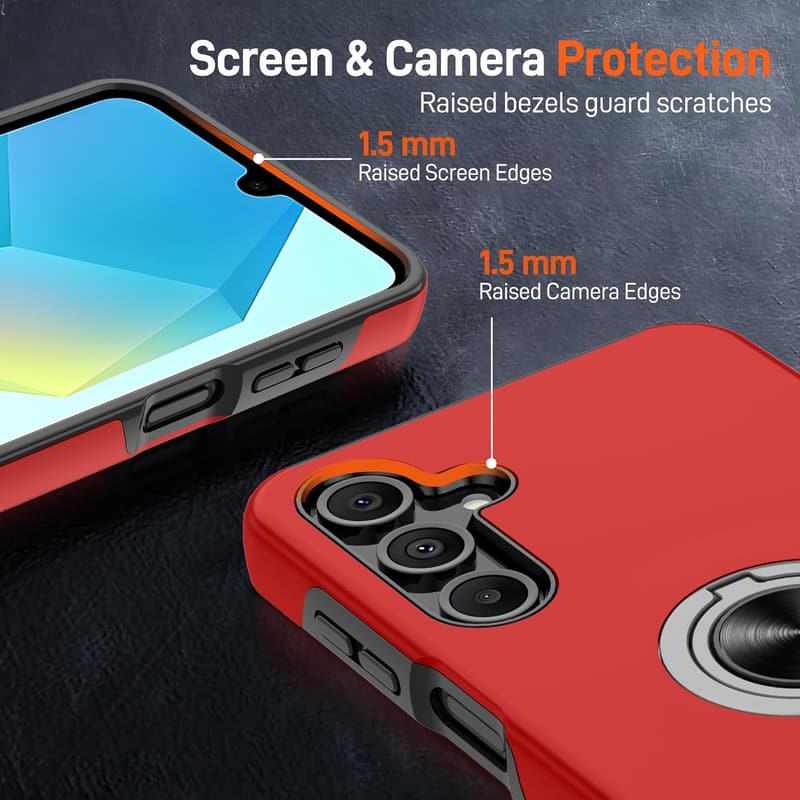 Samsung Galaxy A16 5G Case with Screen Protector and Kickstand