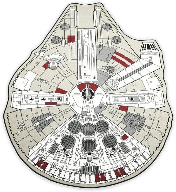 Star Wars Han Solo Millennium Falcon Area Rug, 59x79 Inches