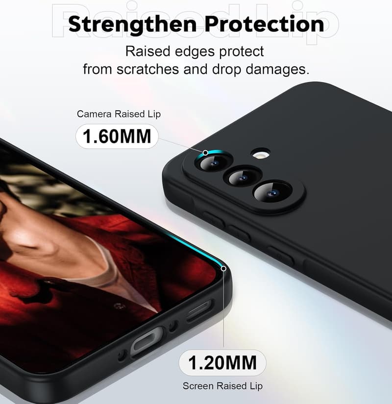 Galaxy A36 Phone Case - Soft Liquid Silicone with 2 Screen Protectors